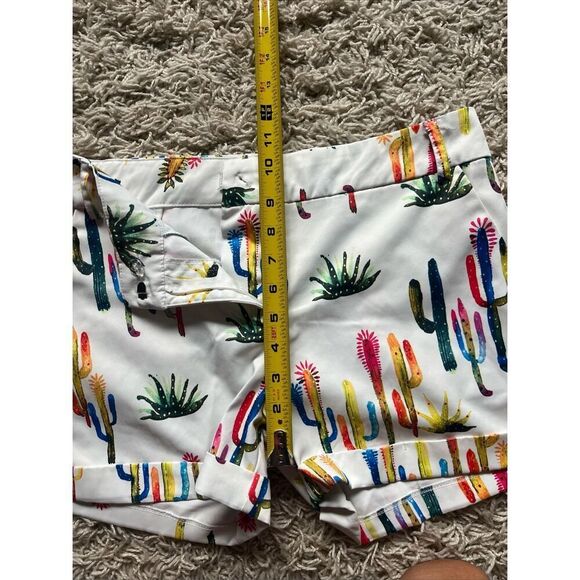Ovi Multicolor Cactus Print High Waist Shorts M - Picture 5 of 13